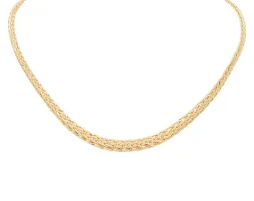 10K Yellow Gold Women's Fancy Link Necklace / Size: 17" / Weight: 12.6 GR / P10S-48