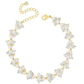 Absolute Gold Pearl & Baguette Bracelet