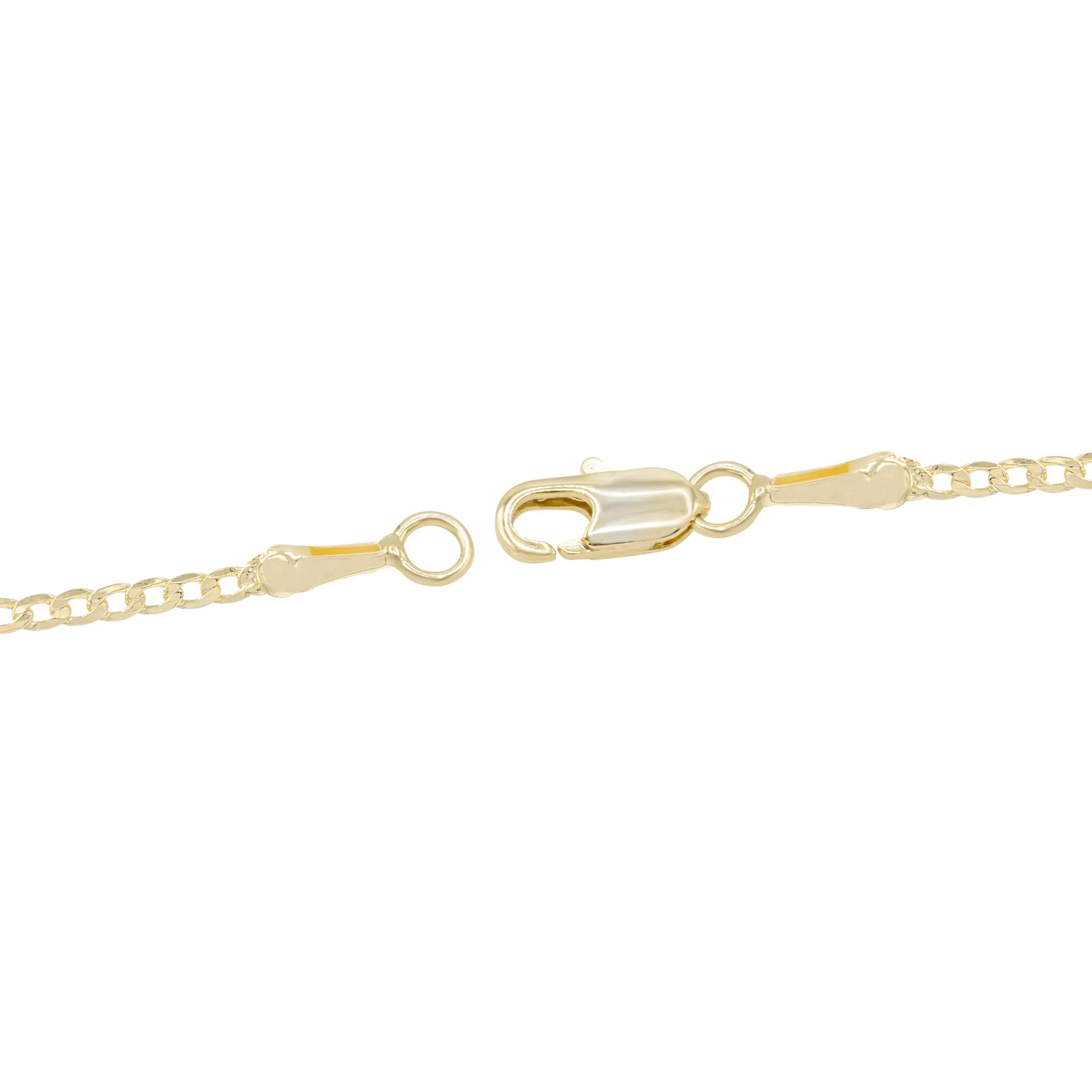 Anchor Cross 1 Cubic Zirconia Pendant 14K Gold Filled Necklace Set