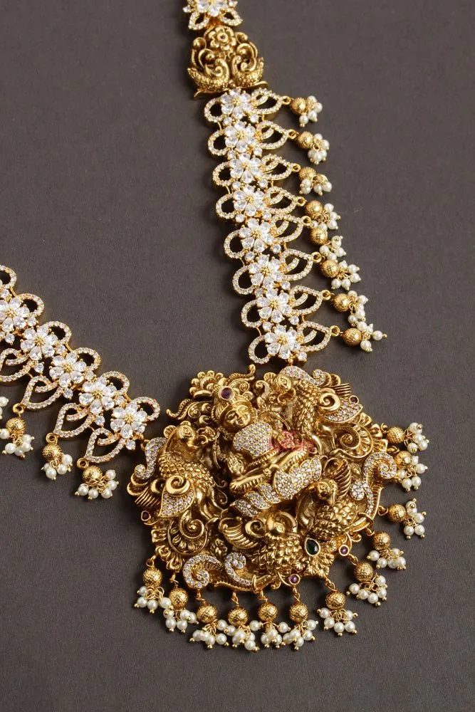 Antique Nakshi Stone Semi Bridal Haram