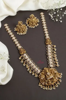 Antique Nakshi Stone Semi Bridal Haram