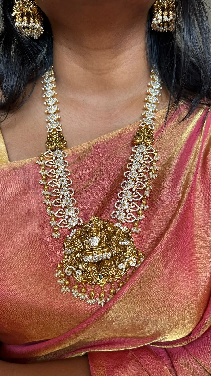 Antique Nakshi Stone Semi Bridal Haram
