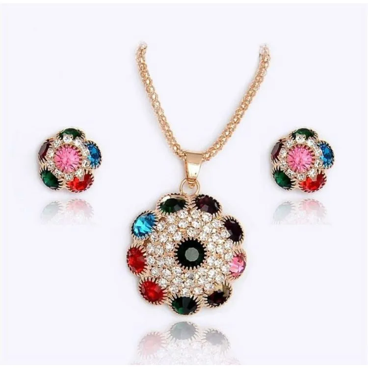 BeJeweled - Multi Colored Necklace Set