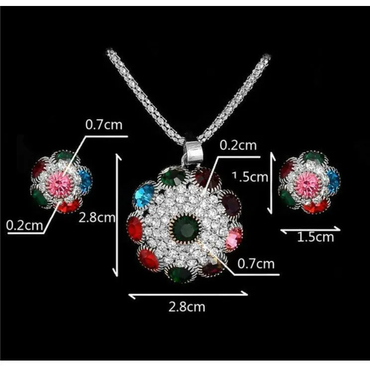 BeJeweled - Multi Colored Necklace Set