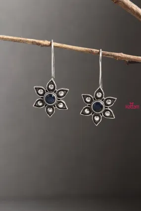 Blue Floral Earring
