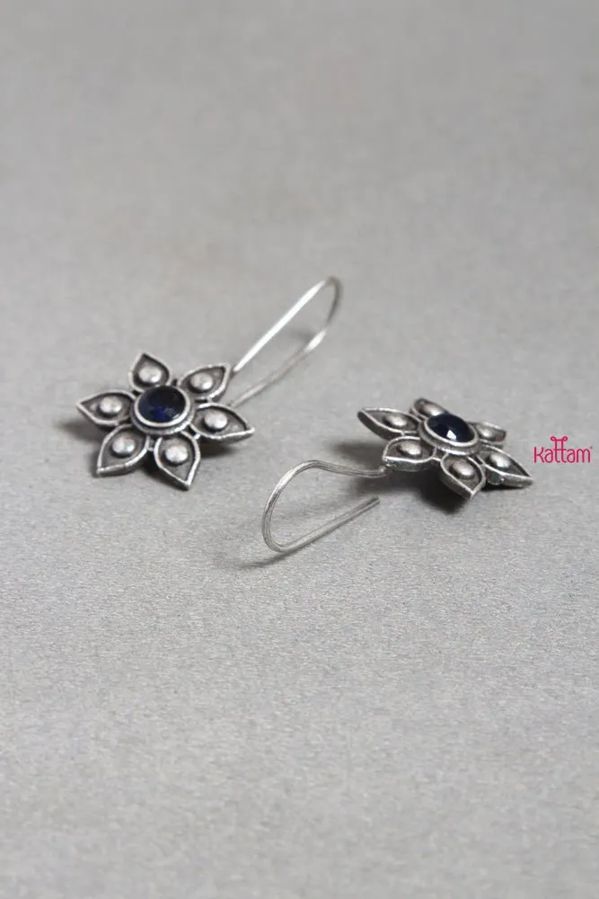 Blue Floral Earring