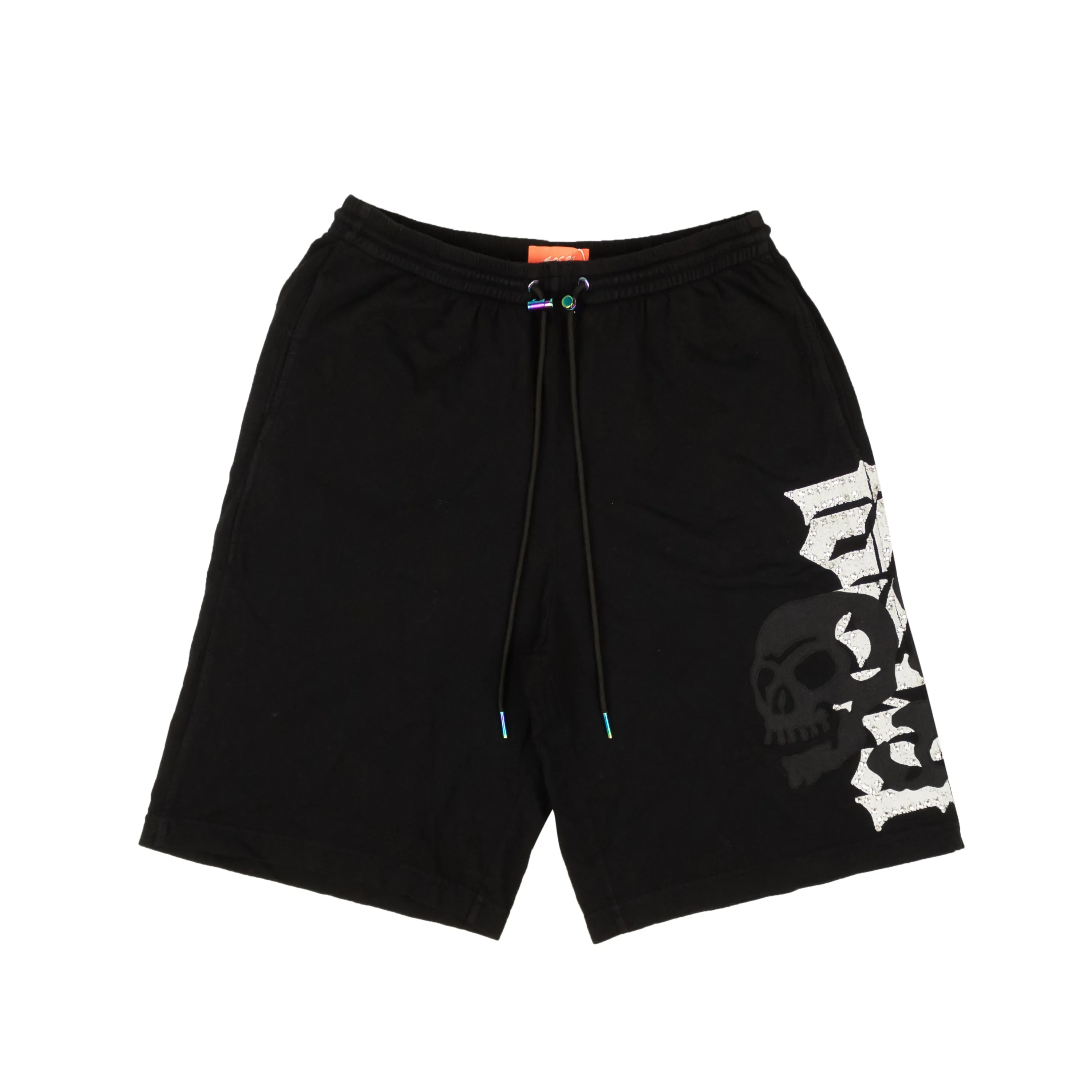 Bossi Applique Skull Shorts - Black