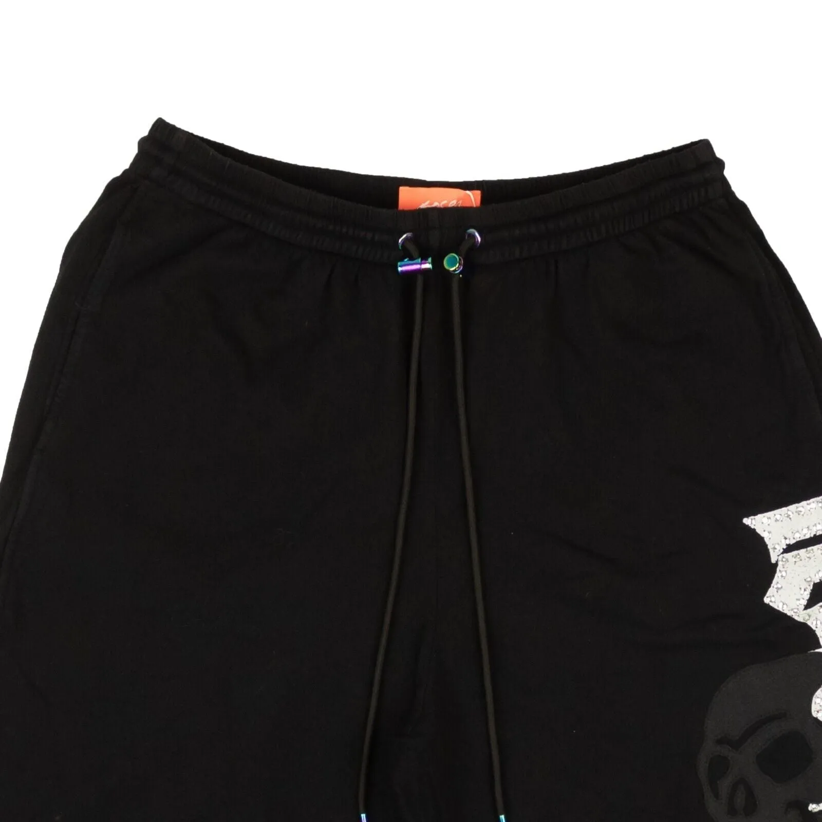 Bossi Applique Skull Shorts - Black
