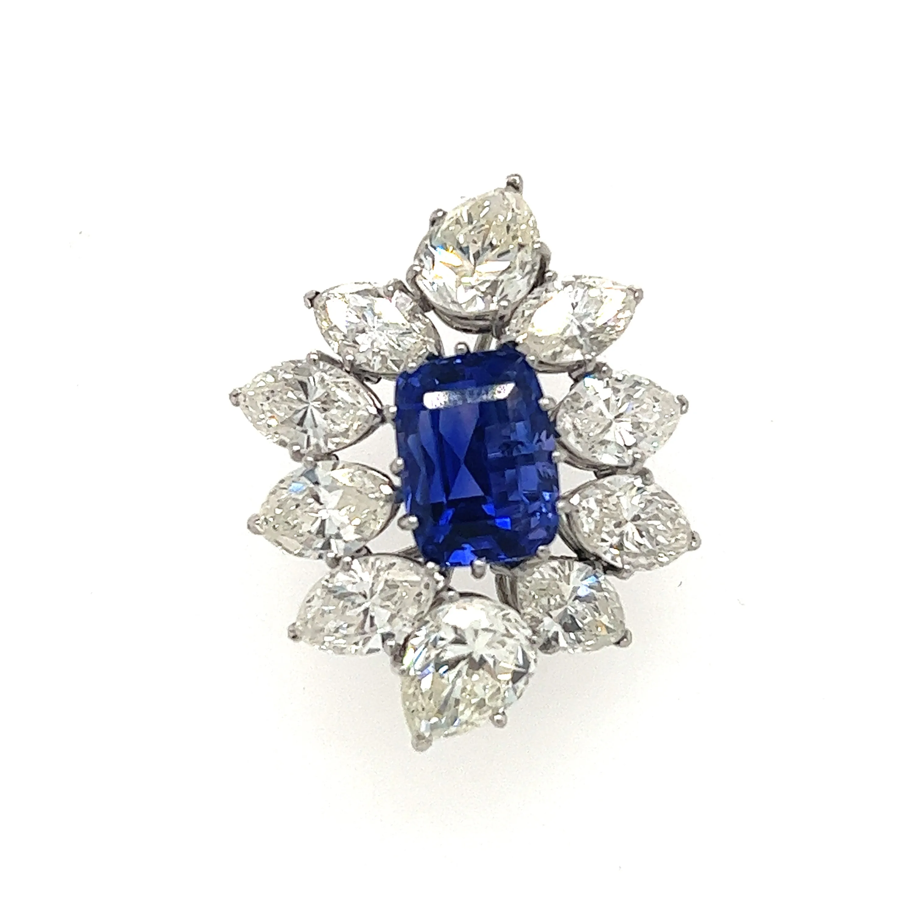 Cartier Diamond and Sapphire Brooch