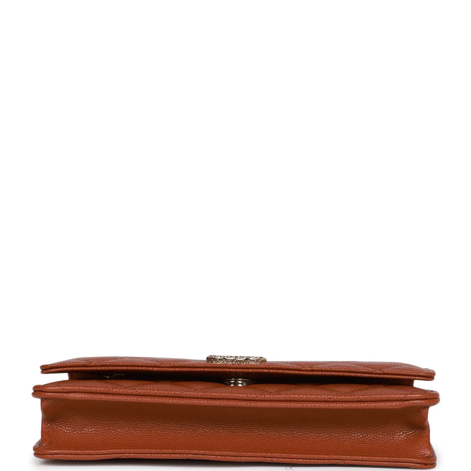 Chanel Wallet on Chain WOC Brown Caviar Gold Hardware