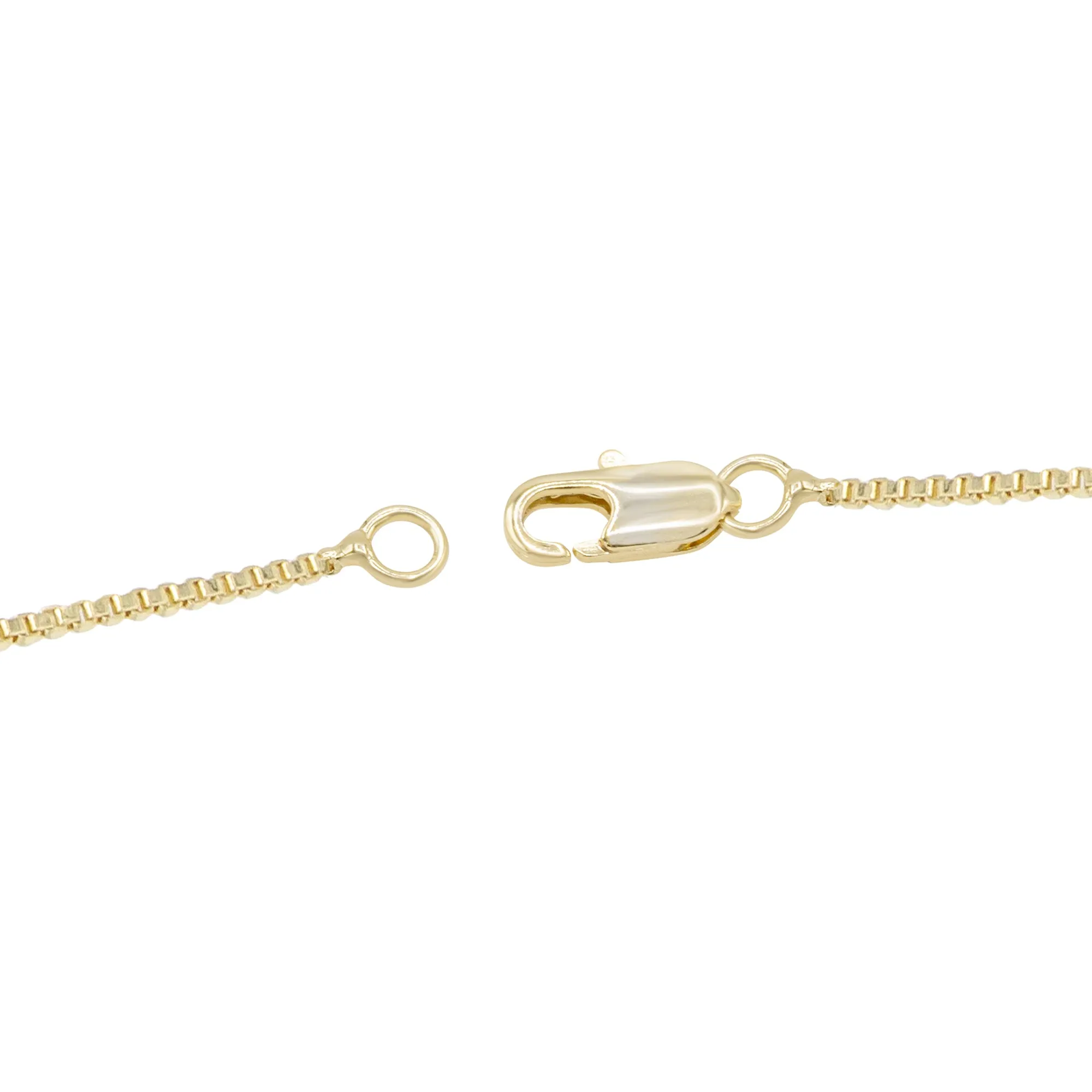 Cubic Zirconia 14K Gold Filled Double Hearts Pendant Necklace Set