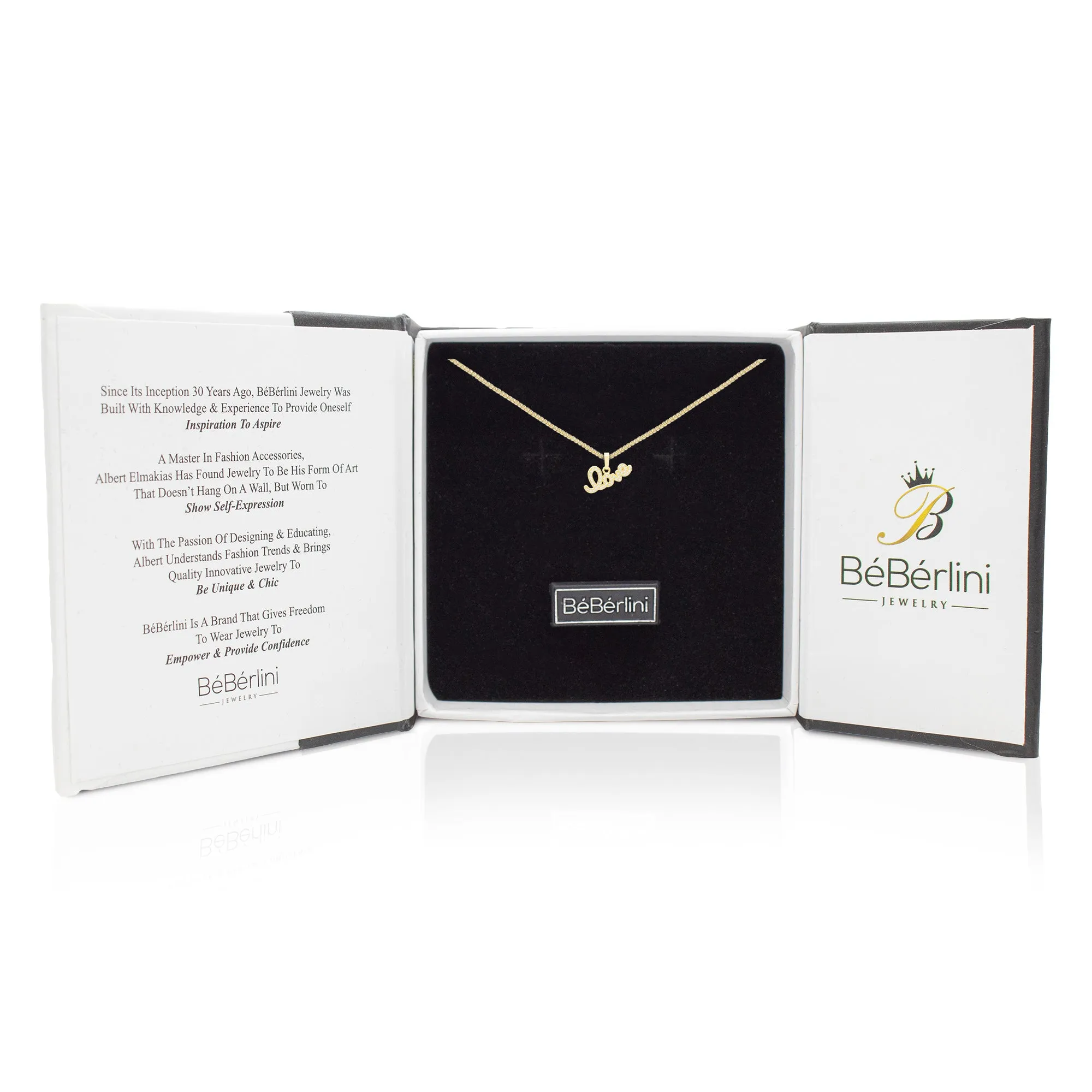 Cubic Zirconia 14K Gold Filled Flying Love Pendant Necklace Set