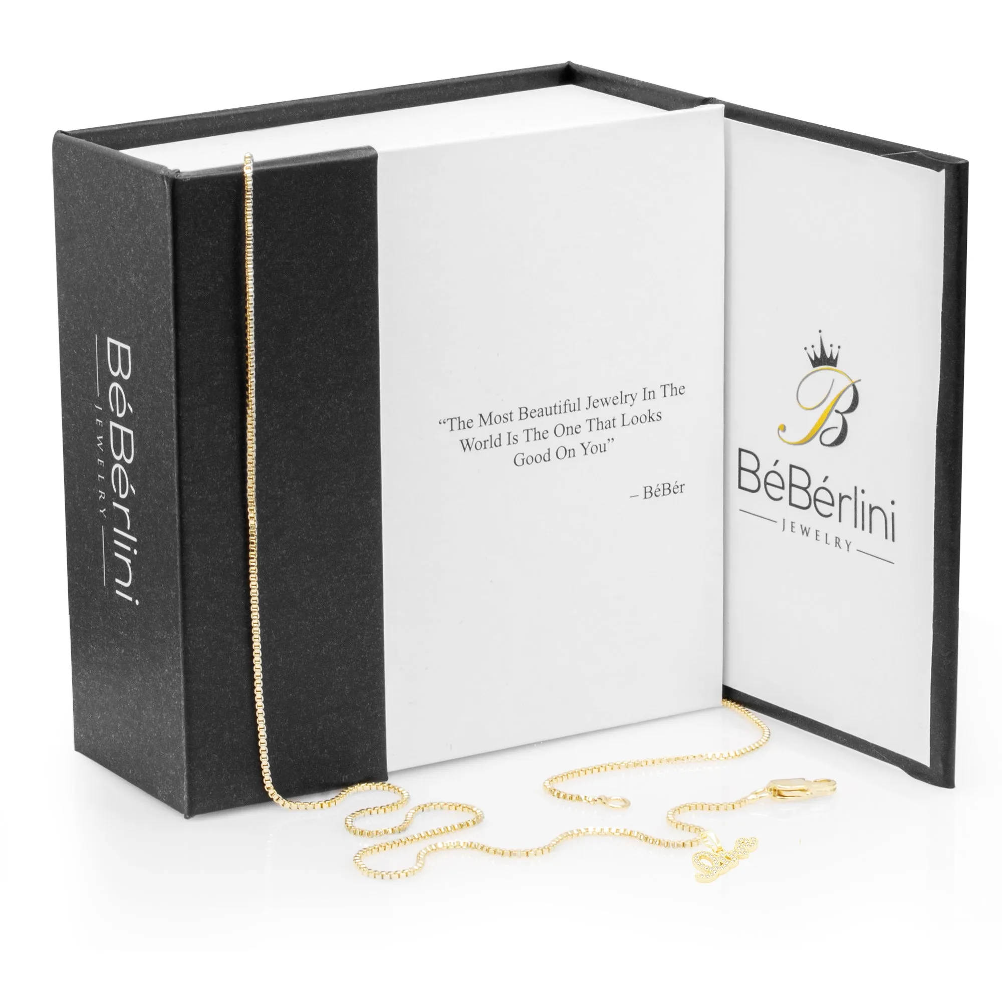 Cubic Zirconia 14K Gold Filled Flying Love Pendant Necklace Set