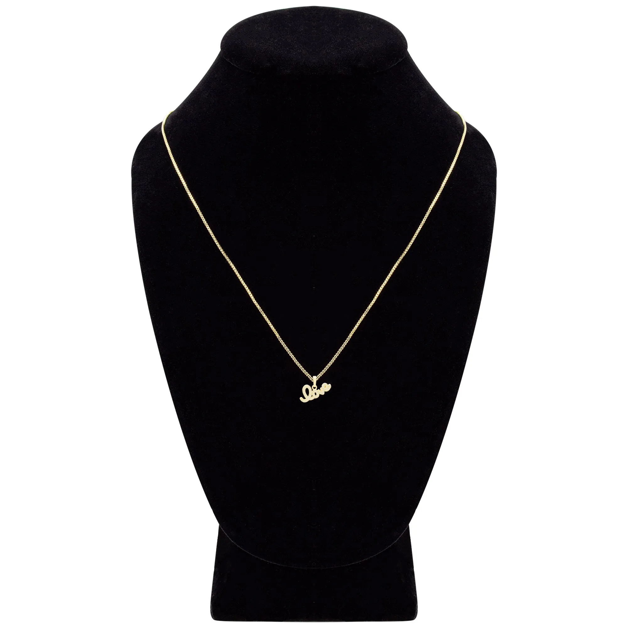 Cubic Zirconia 14K Gold Filled Flying Love Pendant Necklace Set