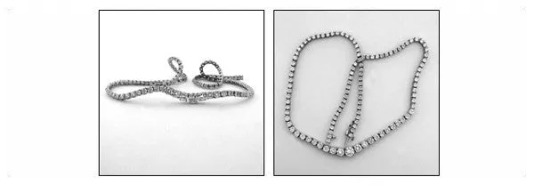 Cubic Zirconia Cz 14 Ct Round in 4 Prong Graduate Necklace