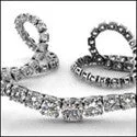 Cubic Zirconia Cz 14 Ct Round in 4 Prong Graduate Necklace