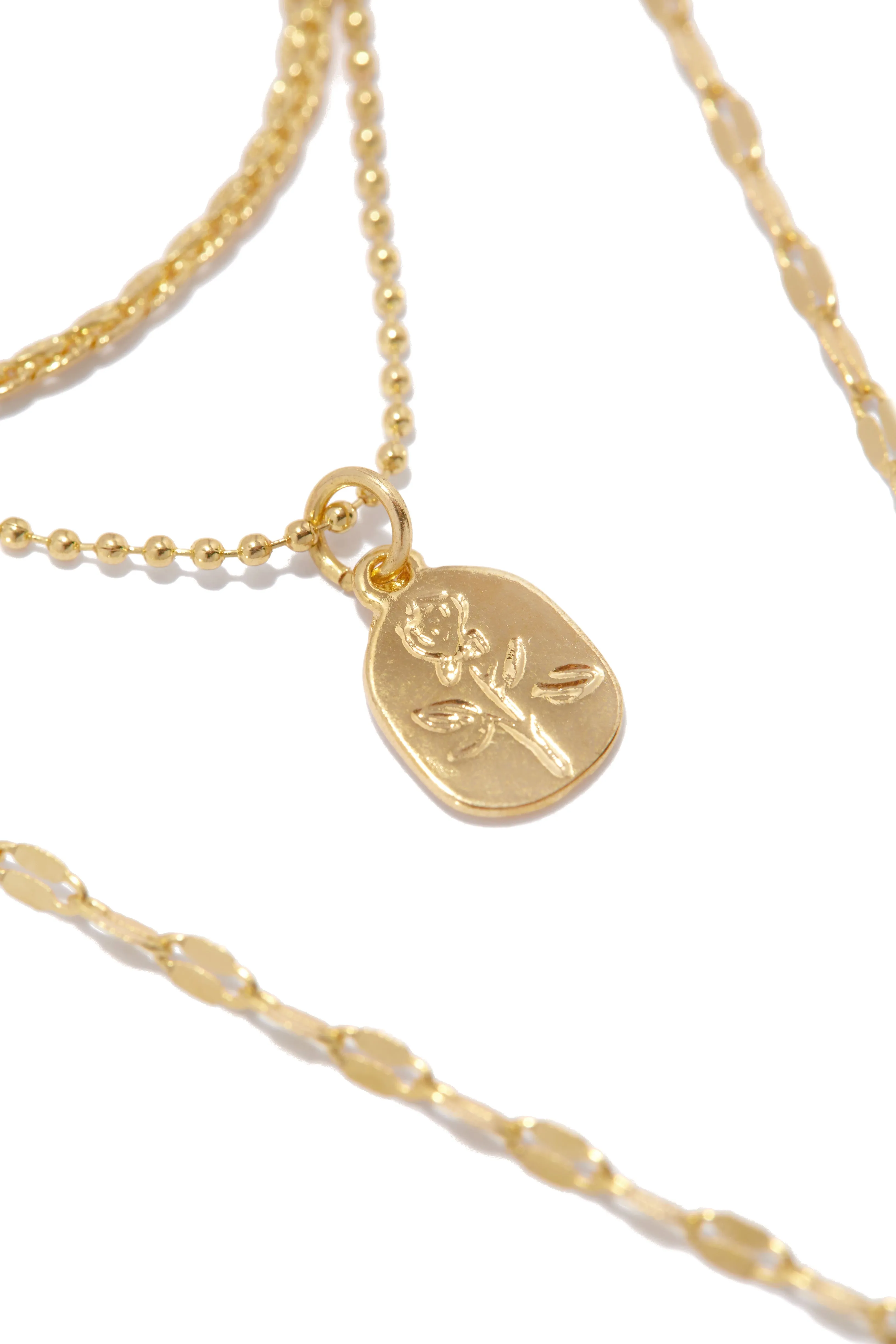 Deymara Necklace and Earring Set - Gold