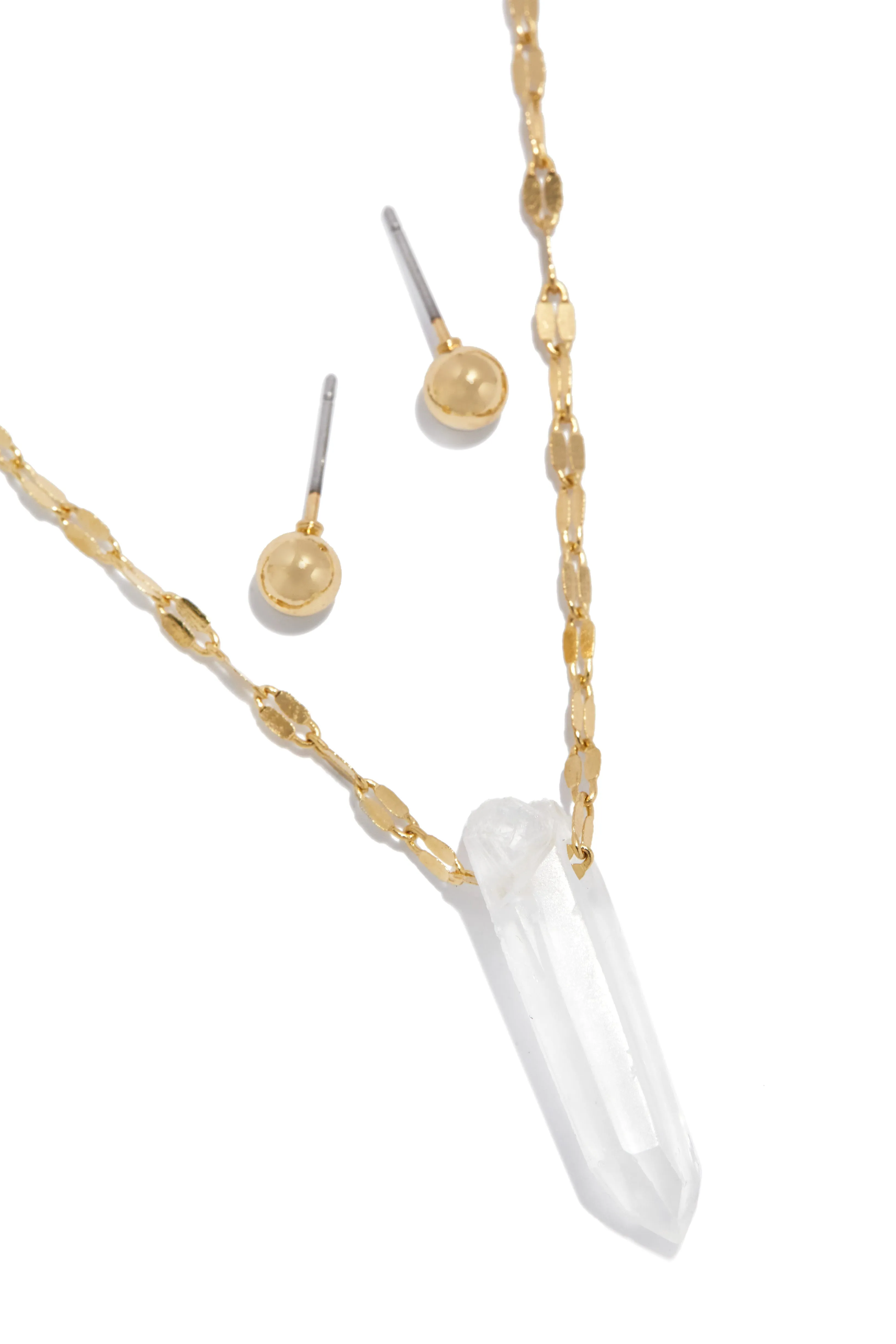 Deymara Necklace and Earring Set - Gold