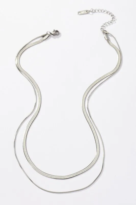 Double Layered Chain Necklaces