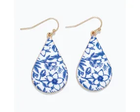 Floral Teardrop Earrings