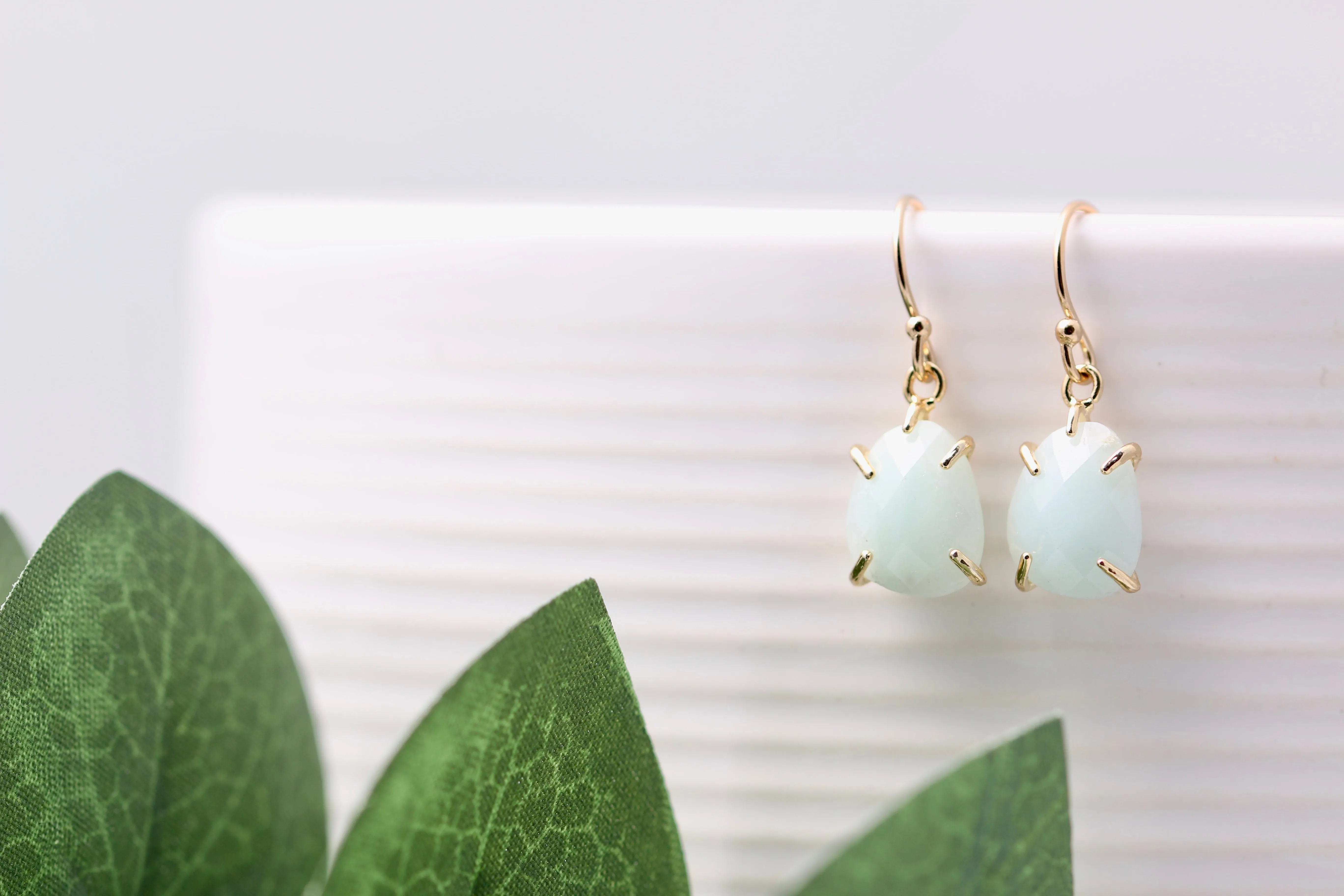 Gemstone Claw Earrings