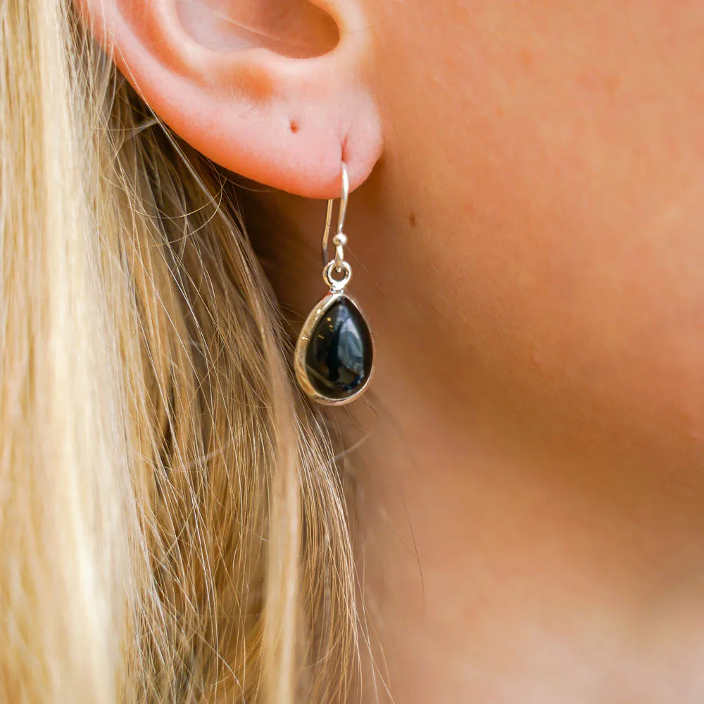 Lola Teardrop Gemstone Sterling Silver Earrings