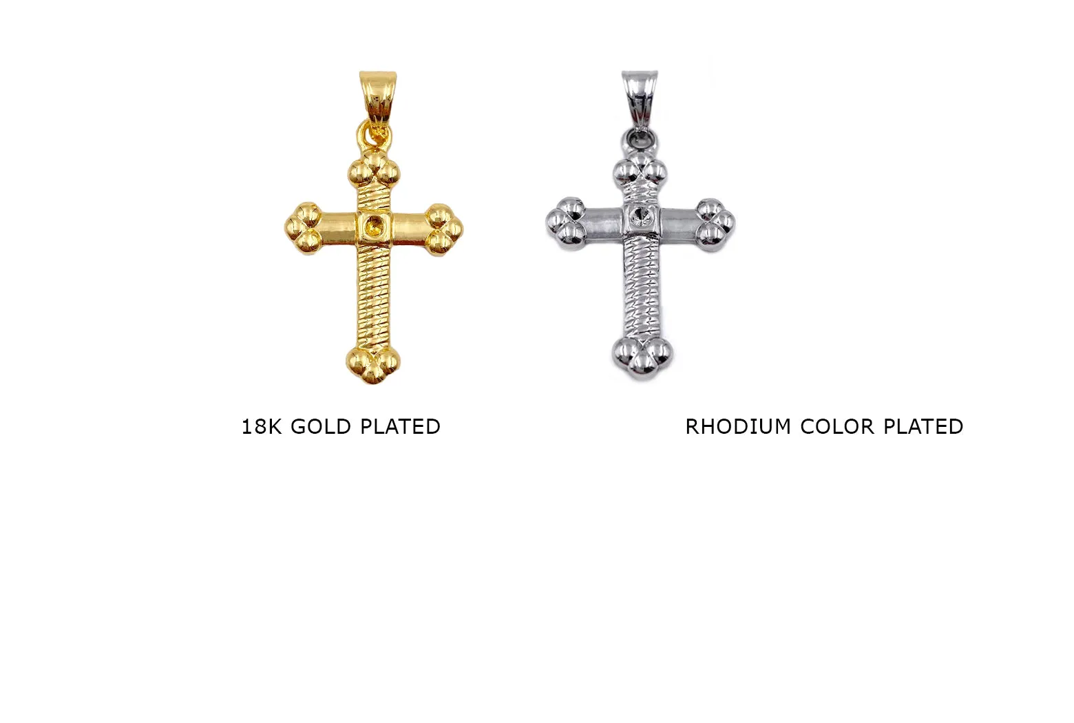 MP3938 Cross Pendant/Charm With Bail - Rosary Pendant