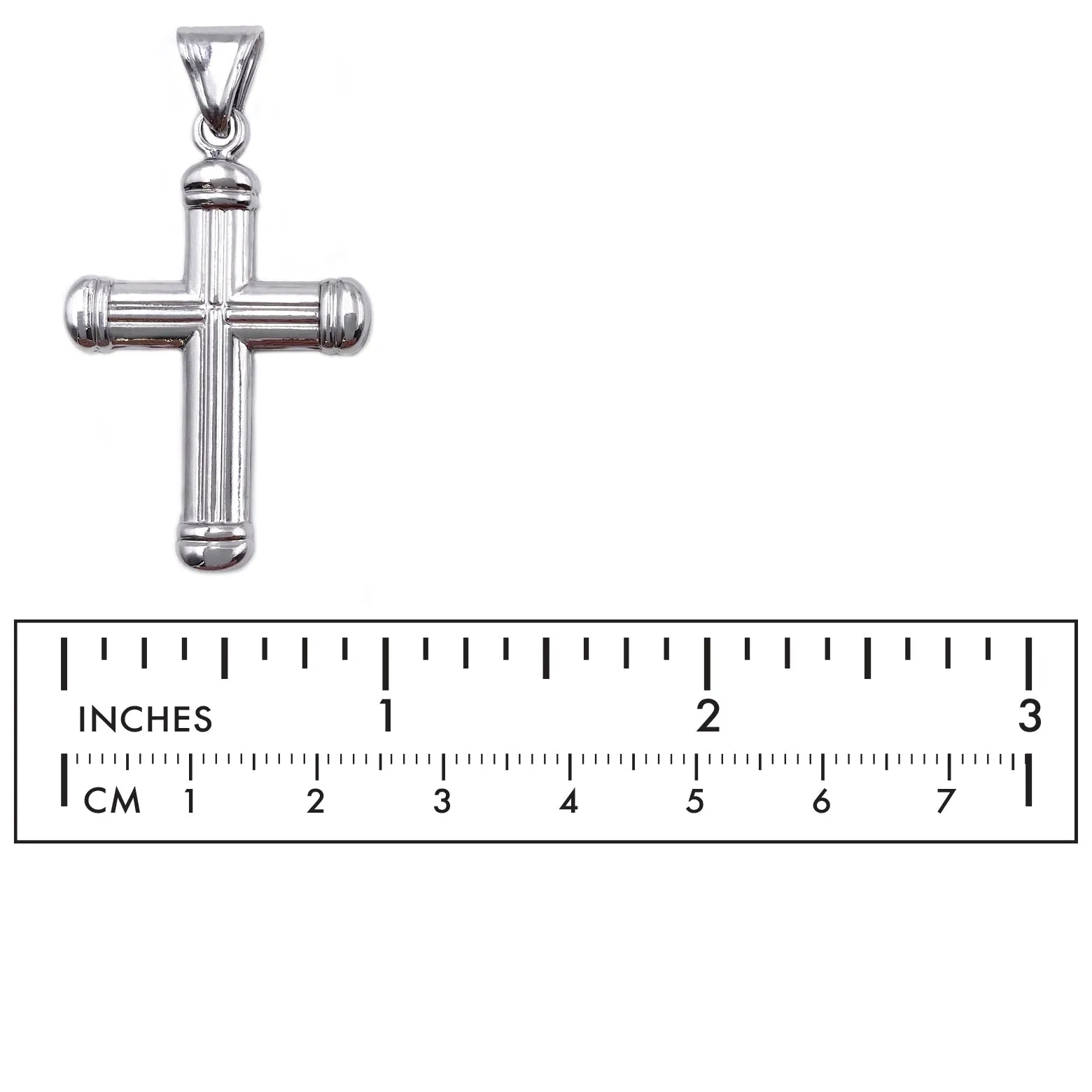 MP3939 Cross Pendant With Bail  CHOOSE COLOR BELOW