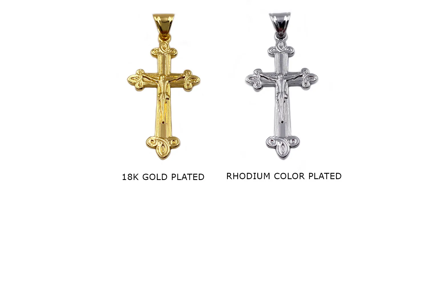 MP3940 Crucifix Cross Pendant CHOOSE COLOR BELOW