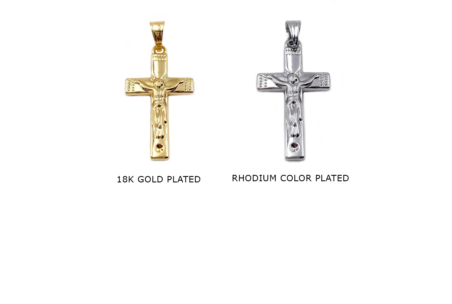 MP3942 Crucifix Cross Pendant/Charm CHOOSE COLOR BELOW