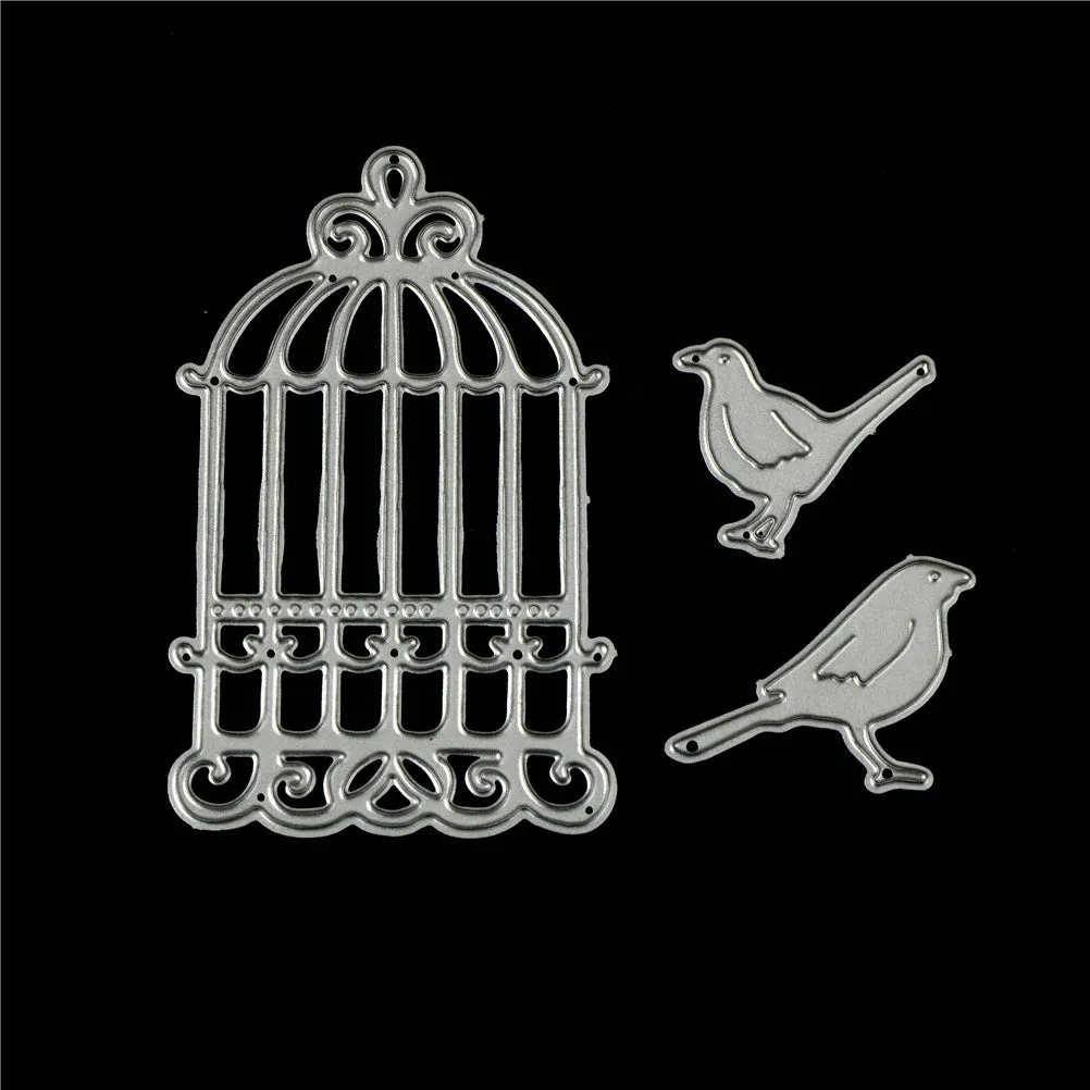 Printable Heaven Small Die - Birdcage & Birds (3pcs)