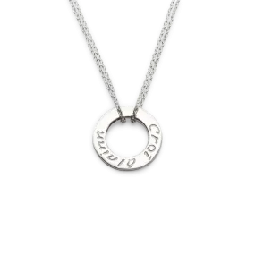 Silver Croí alainn single pendant