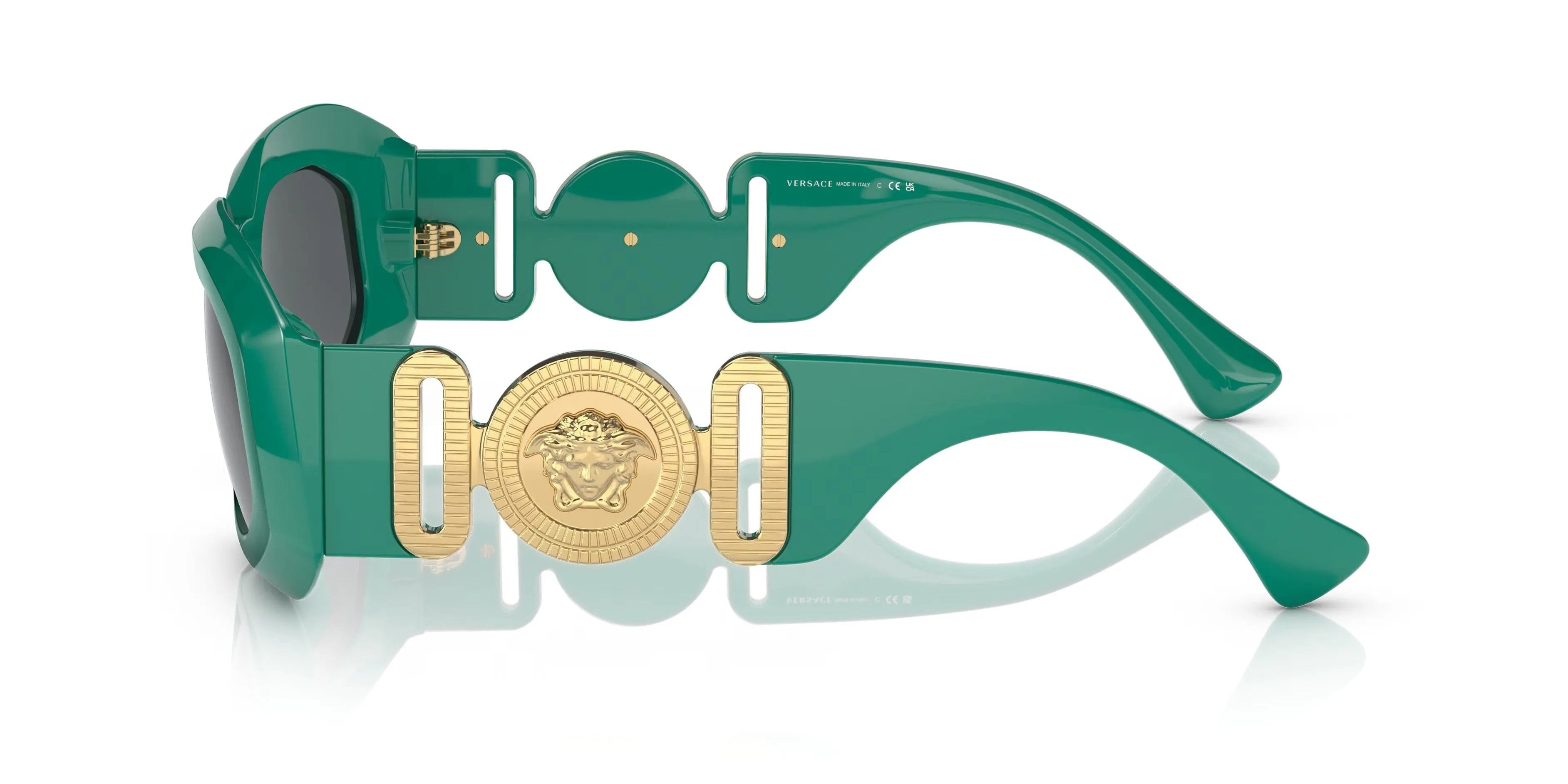 Versace 0VE4425U 53687 Full Rim Turquoise Rectangle Sunglasses